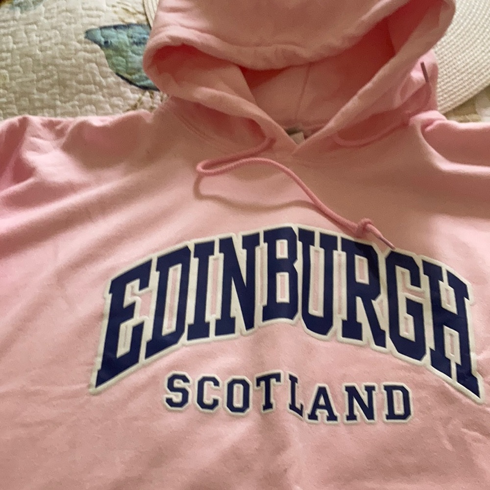 Brand new unworn pink hoodie XL but on large size will fit 1 or 2x
